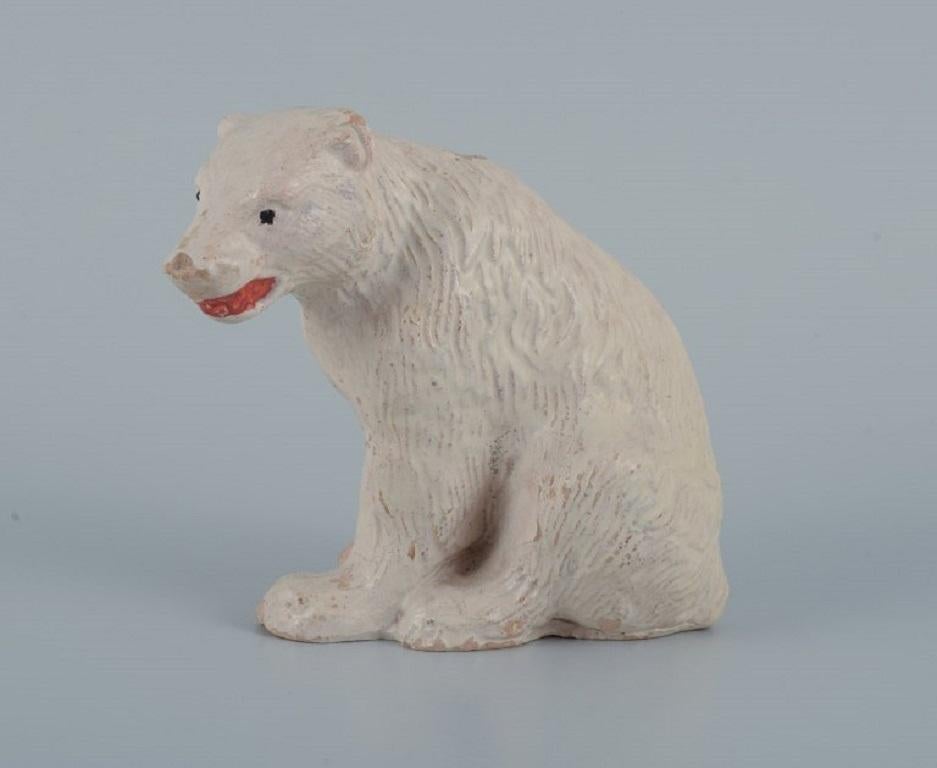 Greenlandica, Five Figures, Polar Bear, Seal and Three Inuits, Mid-20th Century For Sale 1