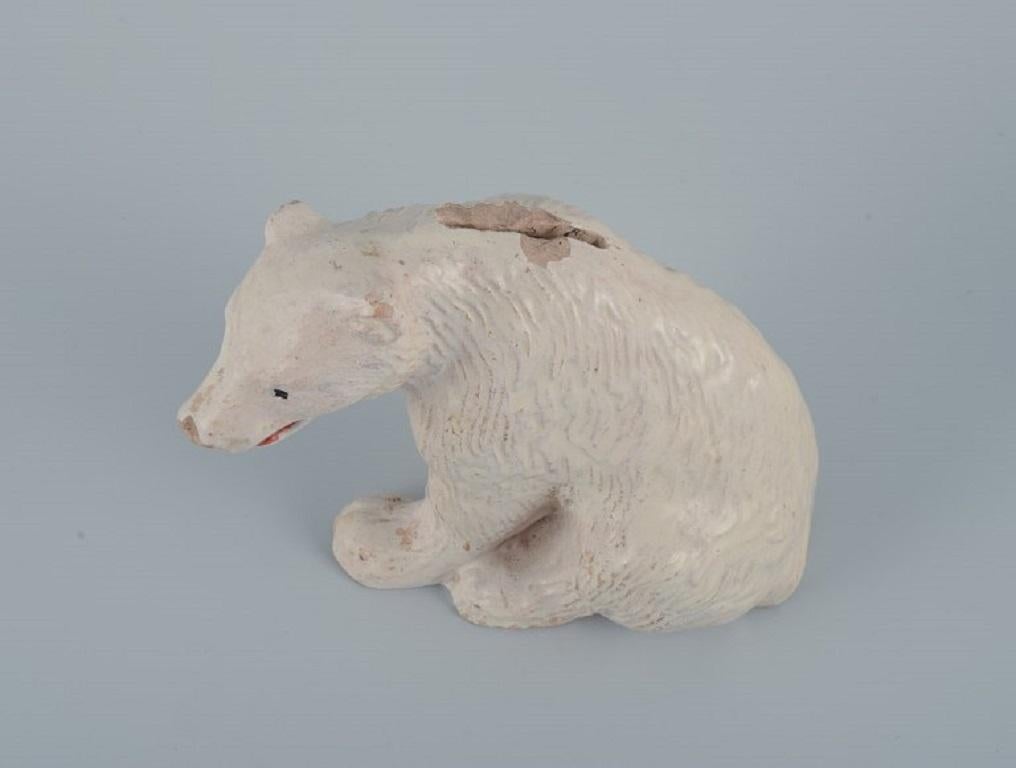 Greenlandica, Five Figures, Polar Bear, Seal and Three Inuits, Mid-20th Century For Sale 3