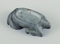 Greenlandica, soapstone sculpture. Bowl shaped like a mythical creature