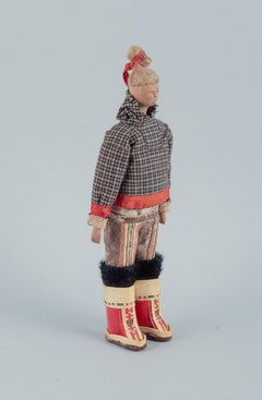 Greenlandica, Woman Wearing Greenlandic Dress, Approx, 1960s/70s