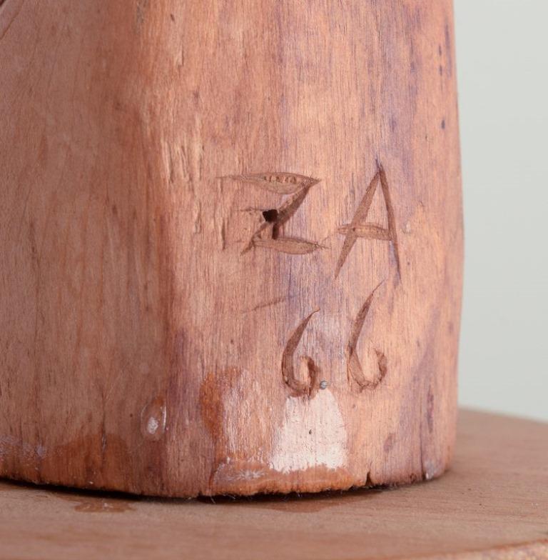 Greenlandica, sculpture en bois d'une figure masculine. Artisanat groenlandais. en vente 2