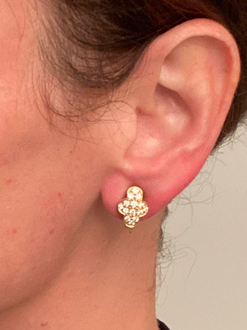 Greenleaf & Crosby Orecchini di perle convertibili in oro 18Kt con 5,24 Ctw di diamanti in vendita 5