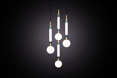 'Greenstone 3-Piece' by Marc Wood. Marble, Opal Glass and brass details.