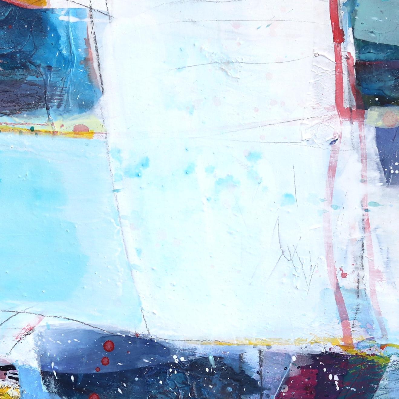 Die belgische Künstlerin Greet Helsen kombiniert in ihren großformatigen abstrakten Gemälden meisterhaft Acrylfarbe mit der sprudelnden Transparenz von Aquarellfarben. Helsens schimmernde Pastellflächen, die an den abstrakten Expressionismus und die