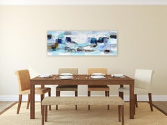 Cliffs - Framed Layered Abstract Soft Painting