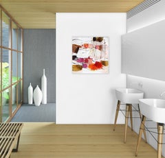 Playful - Pittura acrilica originale su tela con cornice a strati