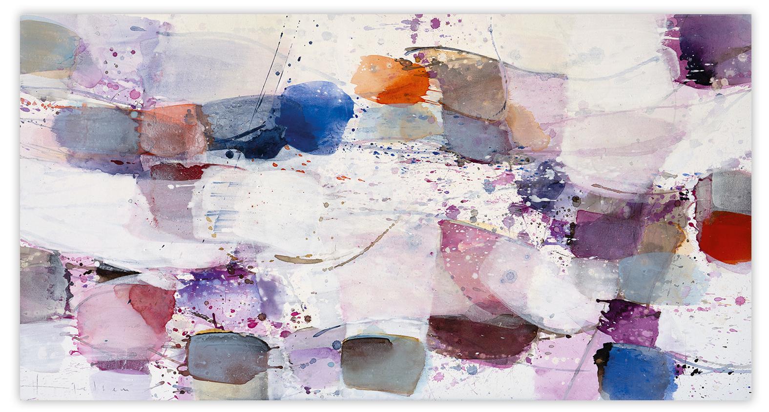 Abstract Painting di Greet Helsen - Beschwingt (Pittura astratta)