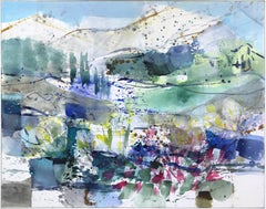 Mountain Spring - Layered Abstract Landscape Colorfield Painting