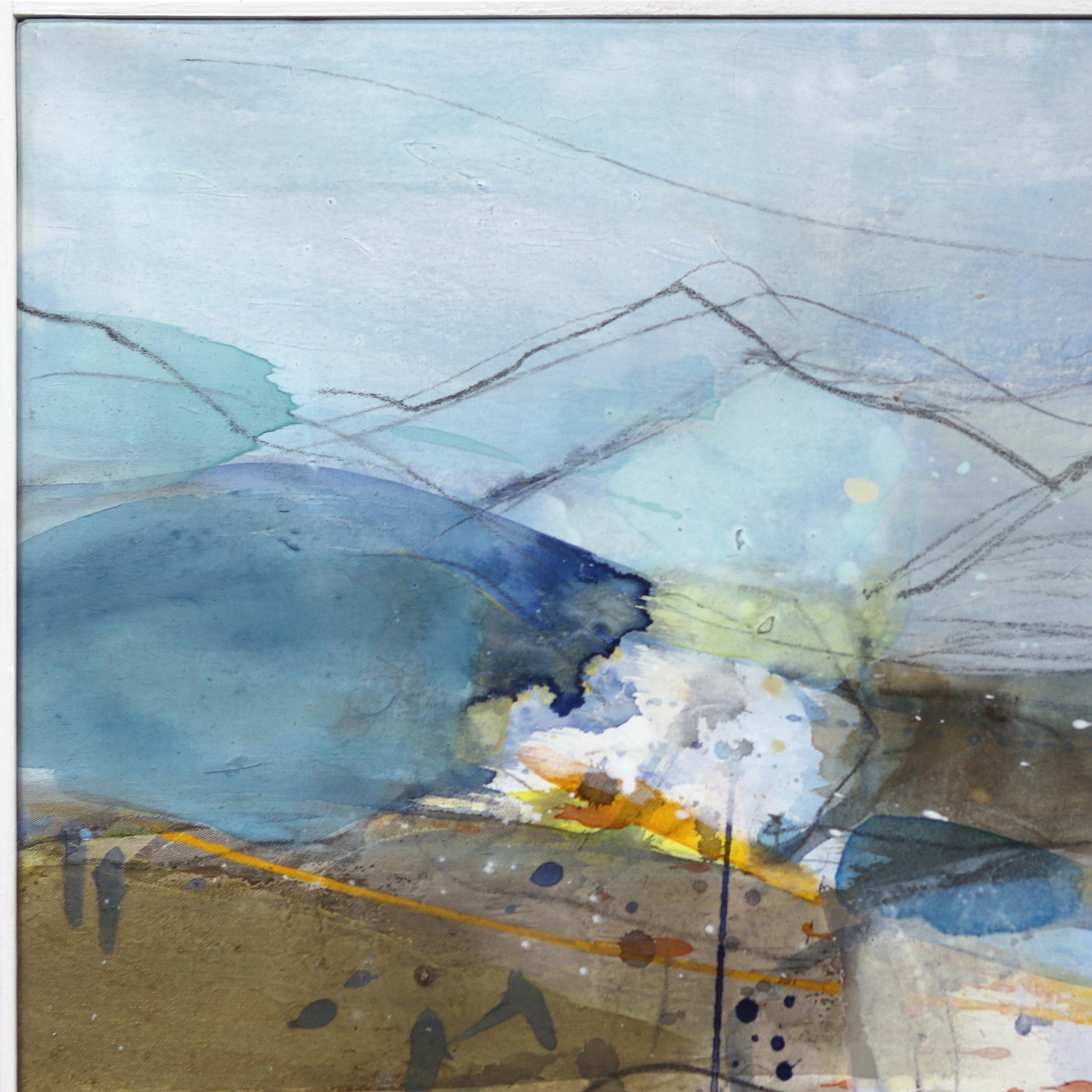 Die belgische Künstlerin Greet Helsen kombiniert in ihren großformatigen abstrakten Gemälden meisterhaft Acrylfarbe mit der sprudelnden Transparenz von Aquarellfarben. Helsens schimmernde Pastellflächen, die an den abstrakten Expressionismus und die