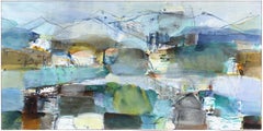Unknown Shore - Large Layered Abstract Colorfield Painting