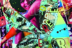 Be First, Mixed Media on Wood Panel