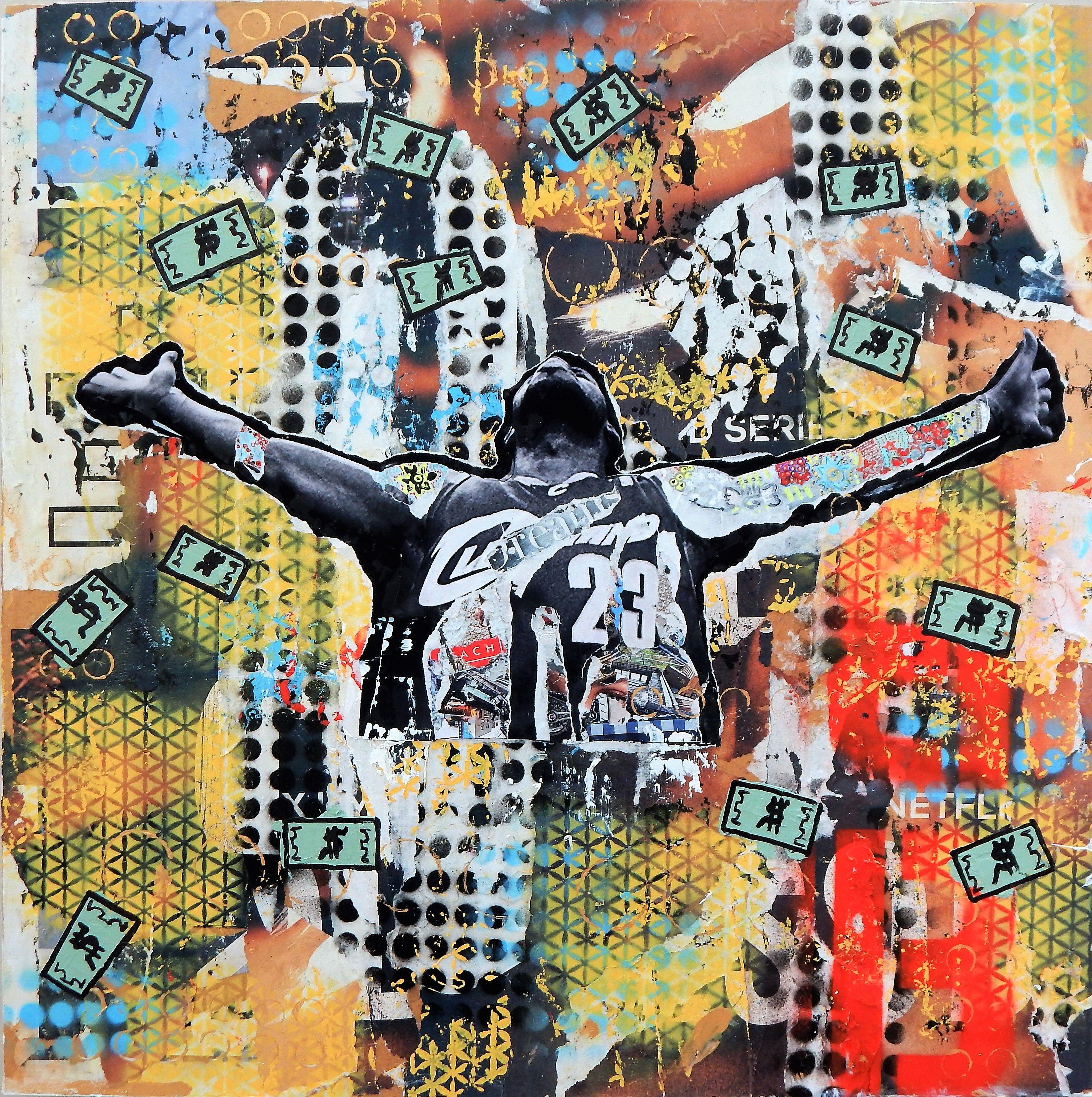 Make It Rain, Mixed Media on Wood Panel - Mixed Media Art by Greg Beebe