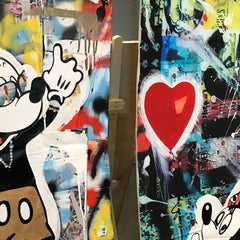 Mickey and Minnie, Mixed Media on Other