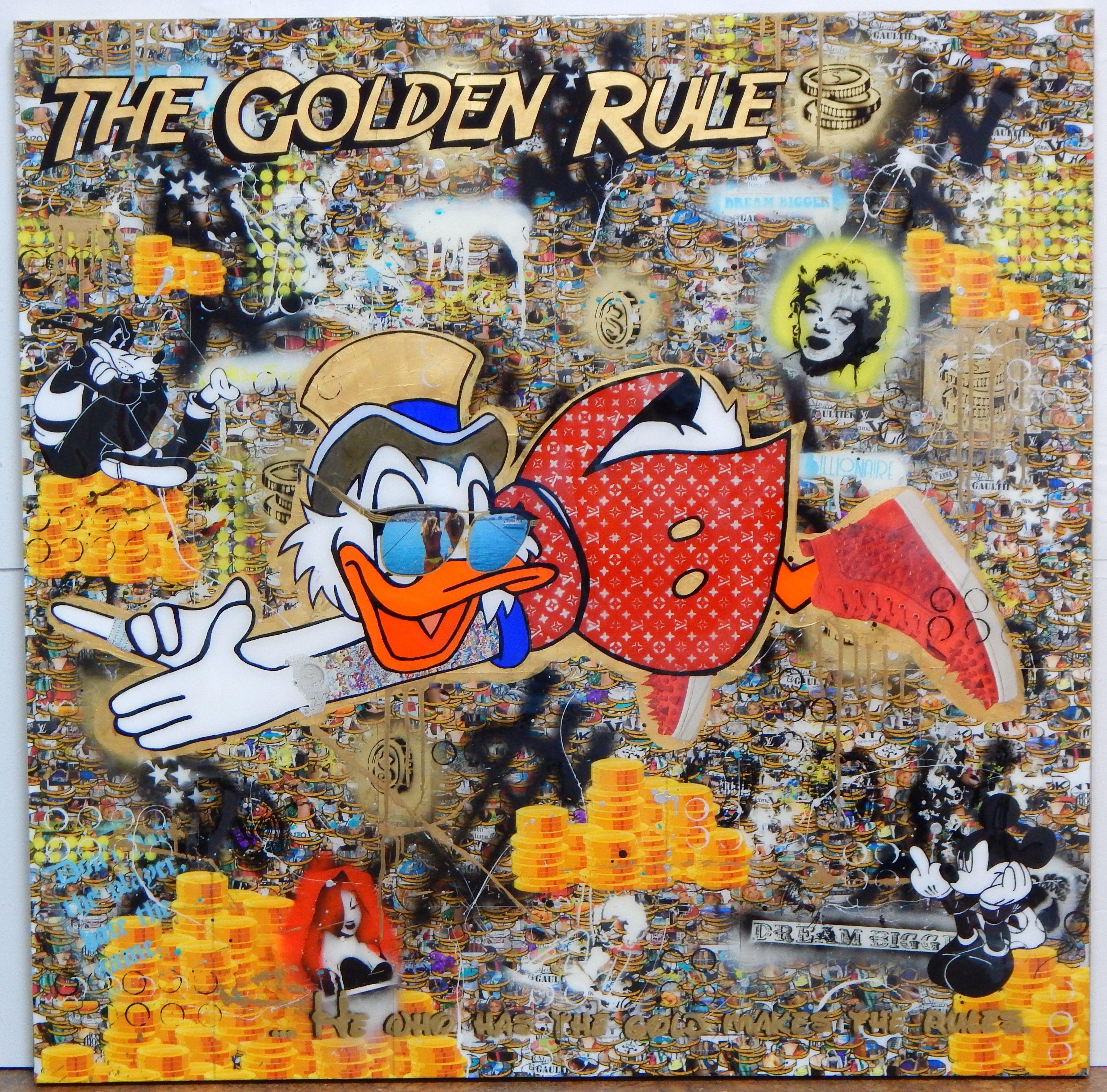 The Golden Rule, Mixed Media on Canvas - Mixed Media Art by Greg Beebe