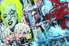 You a Star, Mixed Media on Wood Panel