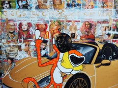 Te sienta bien el oro, Técnica mixta sobre lienzo