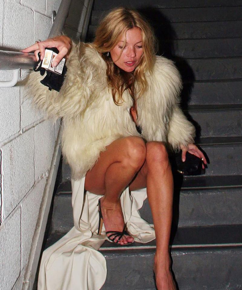 Kate Moss durante una salida nocturna, 2007