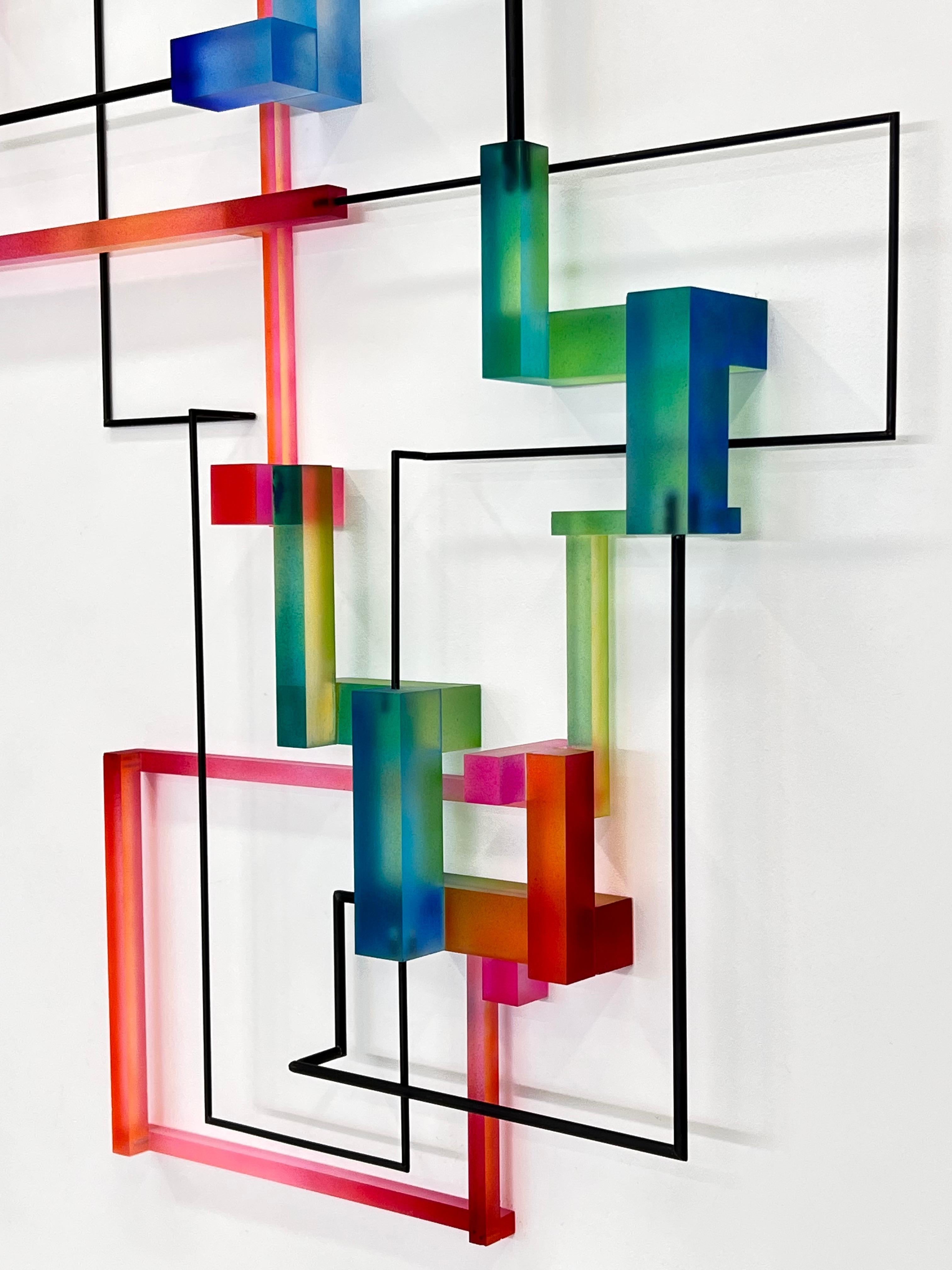 Antoinette : contemporary modern abstract geometric sculpture - Abstract Geometric Sculpture by Greg Chann