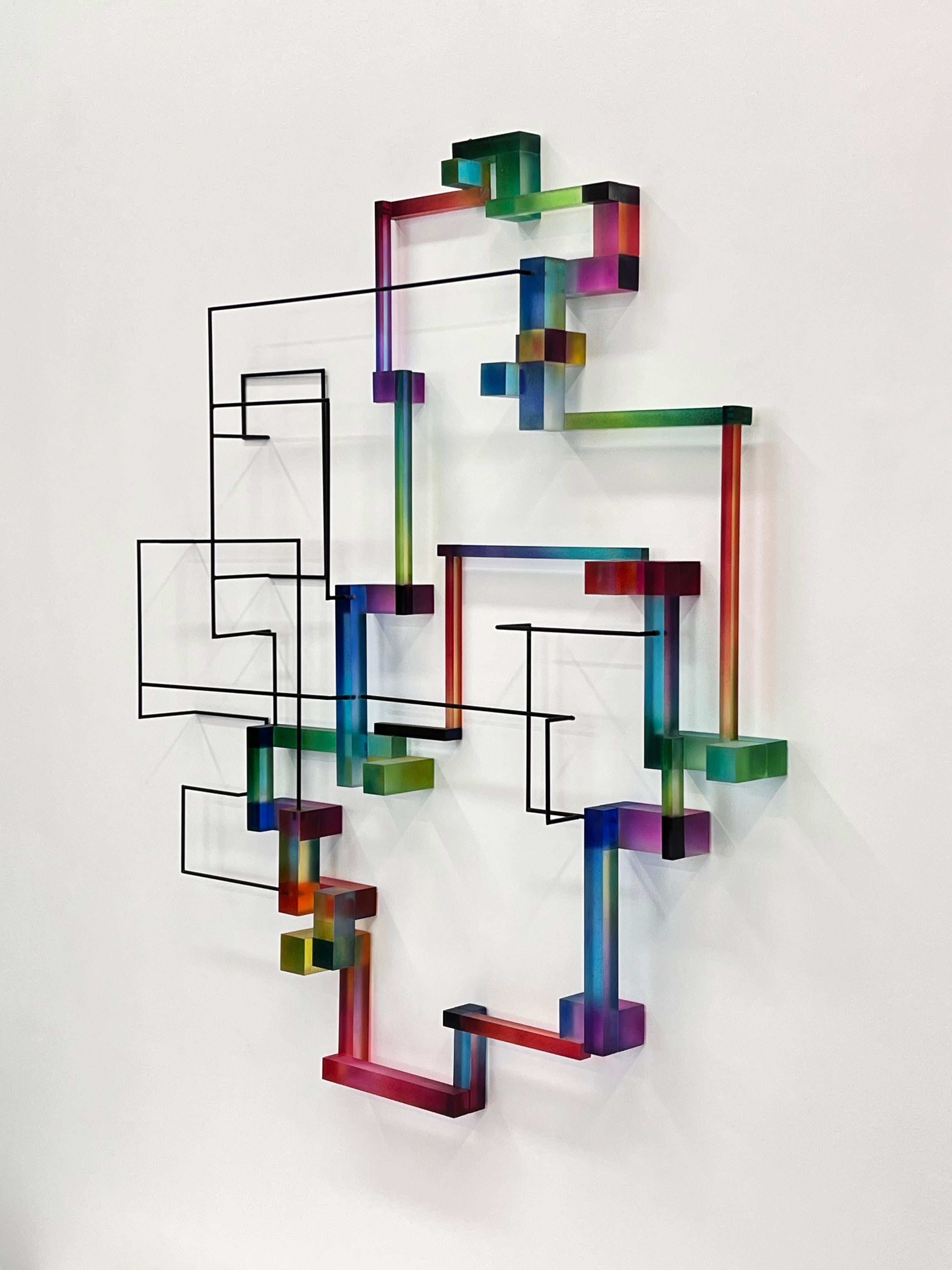 Carmelina : contemporary modern abstract geometric sculpture - Sculpture by Greg Chann