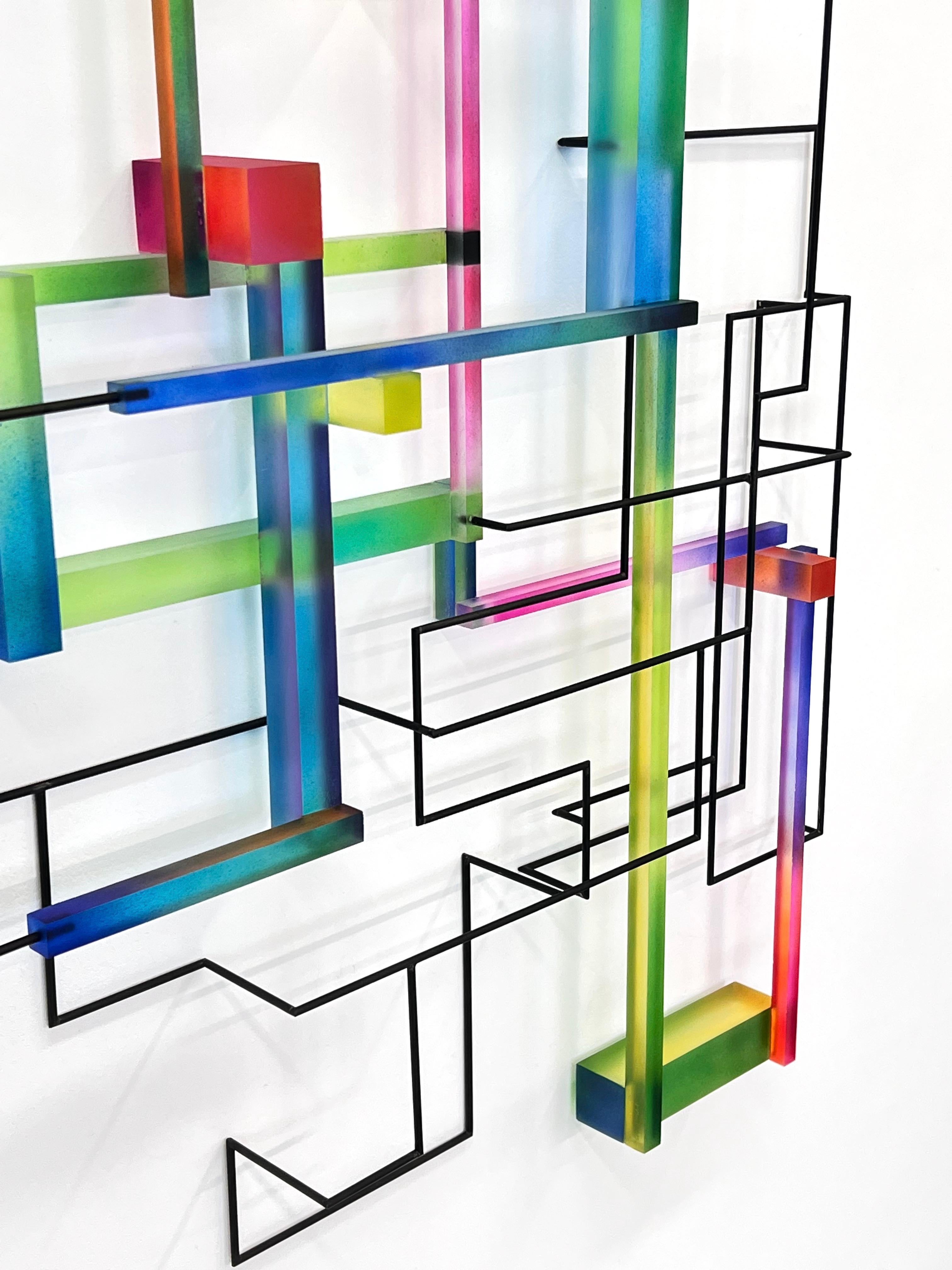 Fleurus : contemporary modern abstract geometric sculpture - Abstract Geometric Sculpture by Greg Chann