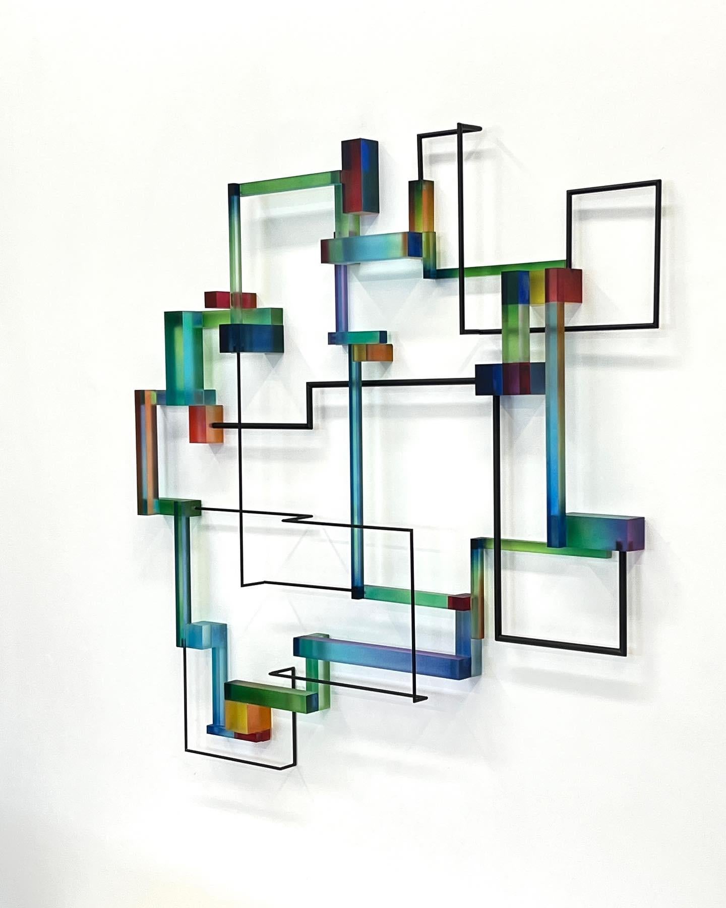 Gertrude : contemporary modern abstract geometric sculpture - Sculpture by Greg Chann