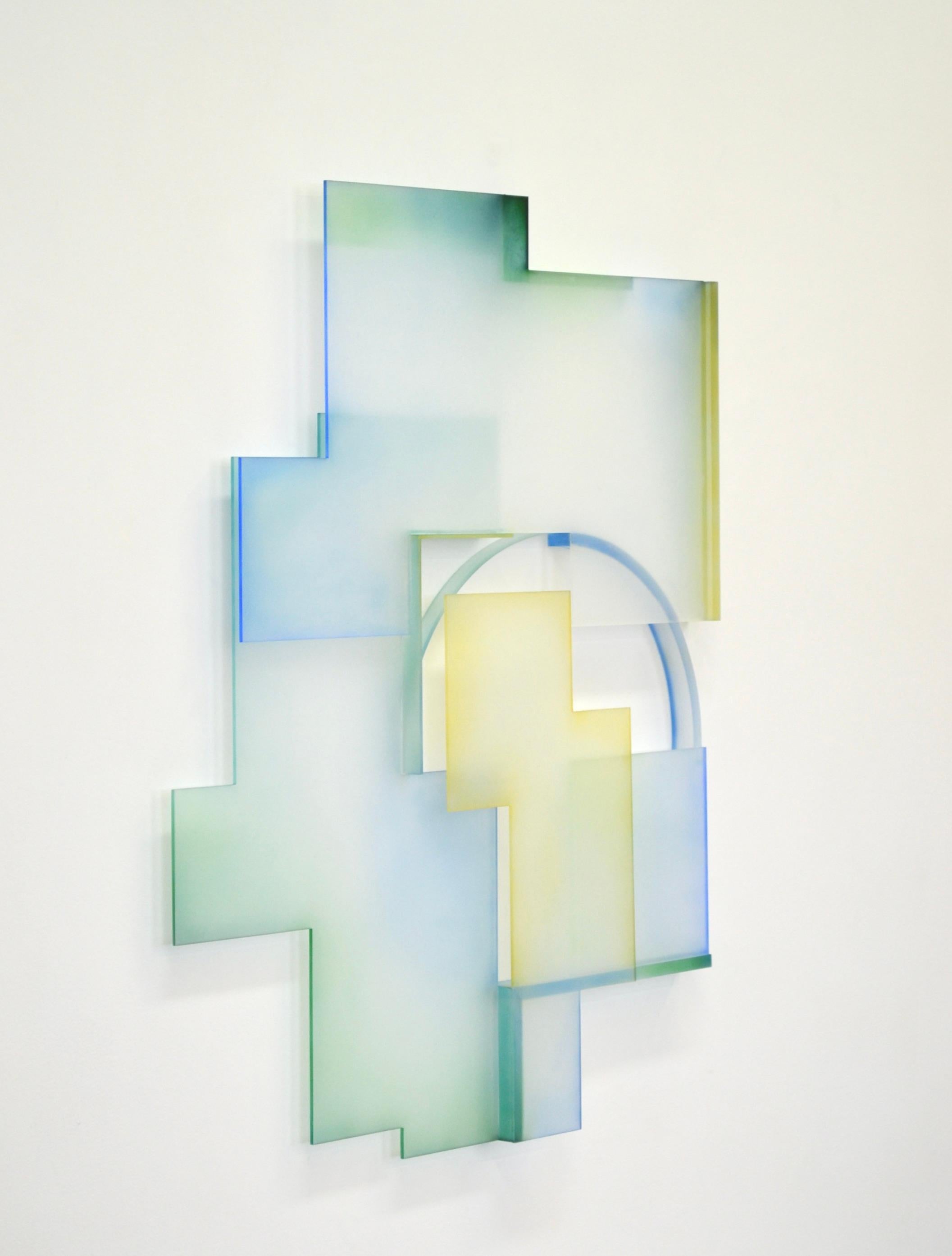 Of his recent work, Greg Chann states "I take inspiration from the ancient Chinese Yin and Yang symbol
whereby contrary forces may actually be complementary,
interconnected and interdependent. I also delight in the Buddhist
mandalas and their