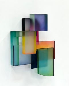 Greg Chann "Wall Stack IV" 2024 Acrilico e inchiostro