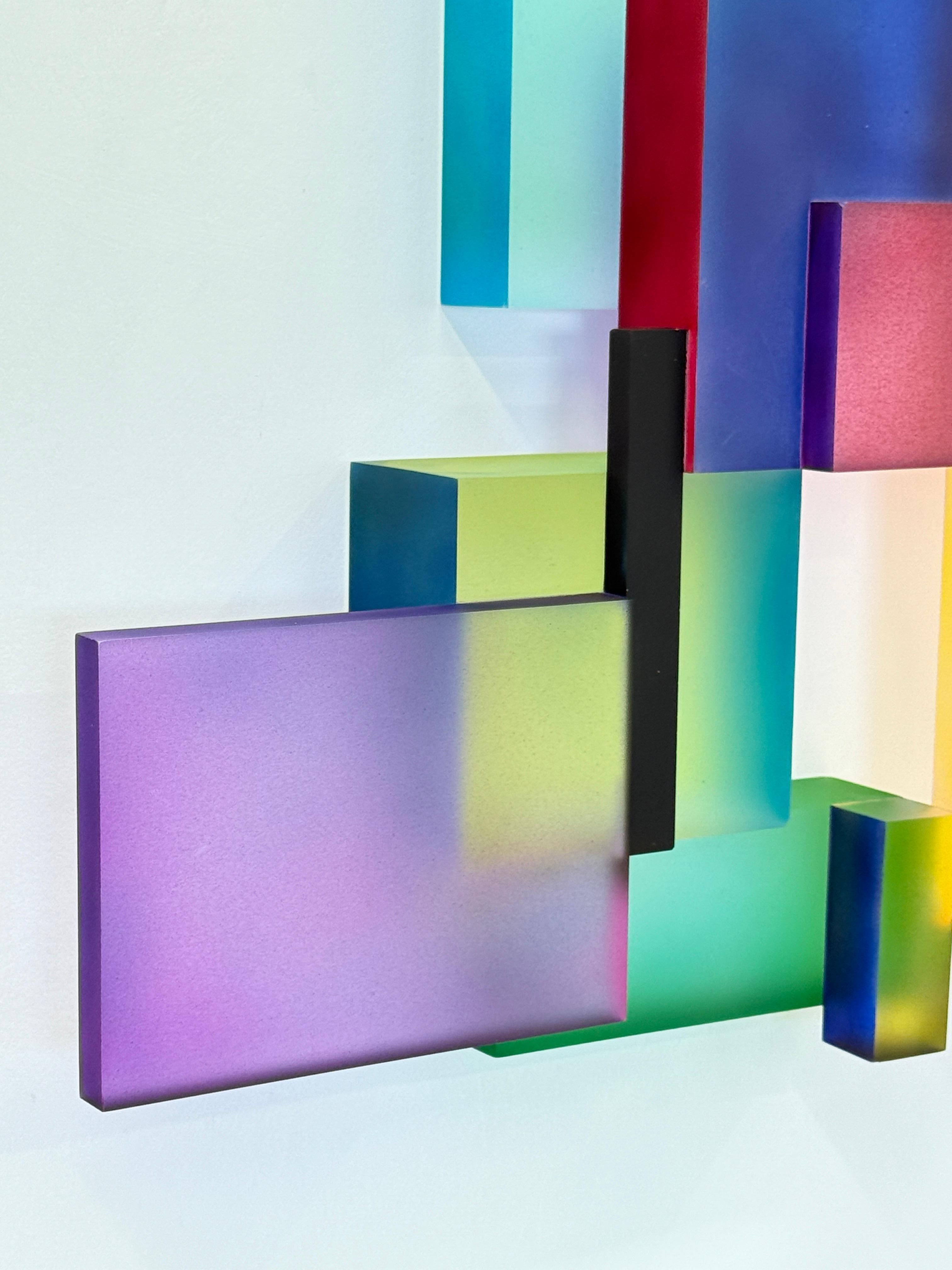 Greg Chann Wall Stack VIII, 2024 Acrylic and ink For Sale 4