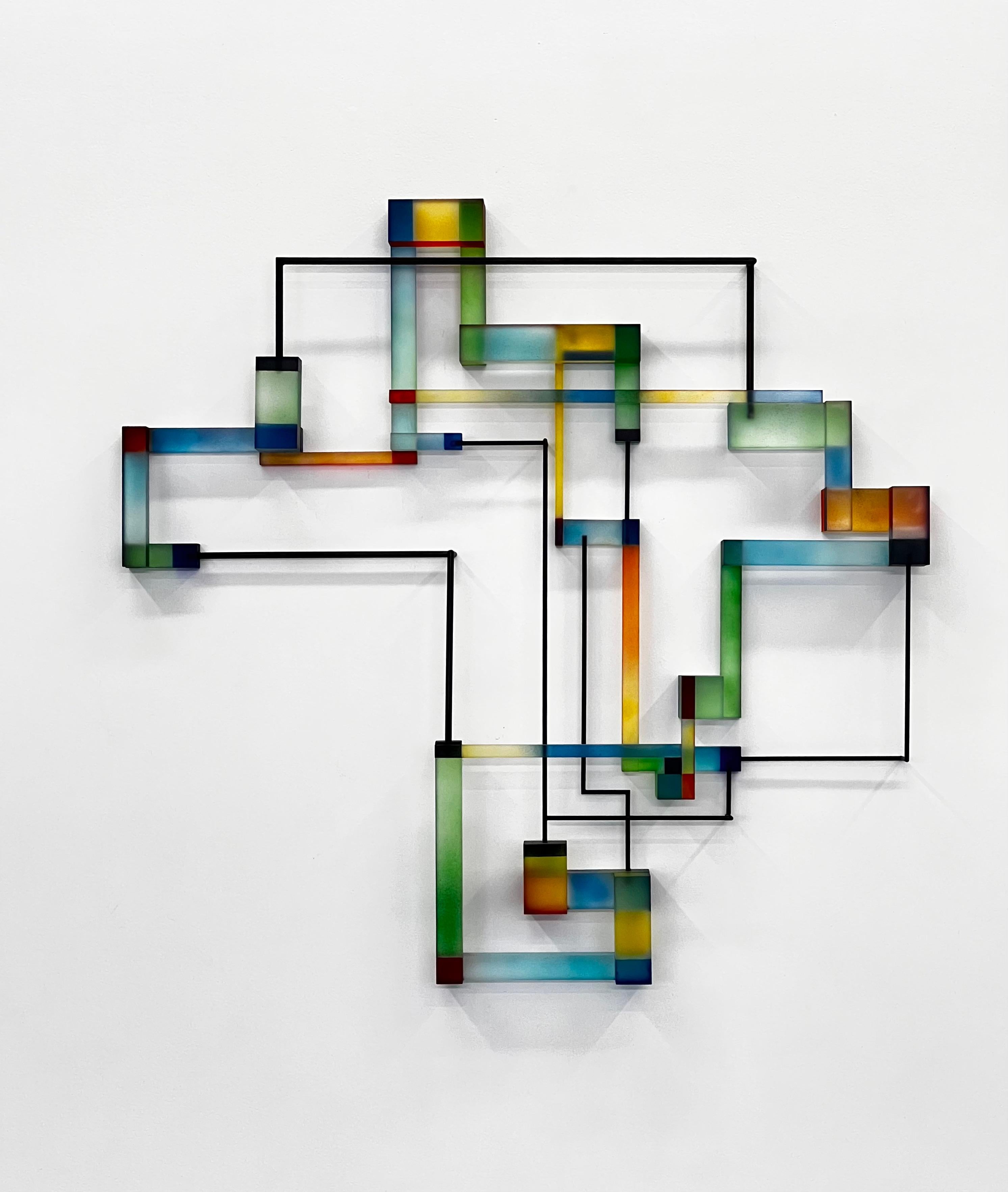 Greg Chann Abstract Sculpture - Henri's Derain : contemporary modern abstract geometric sculpture