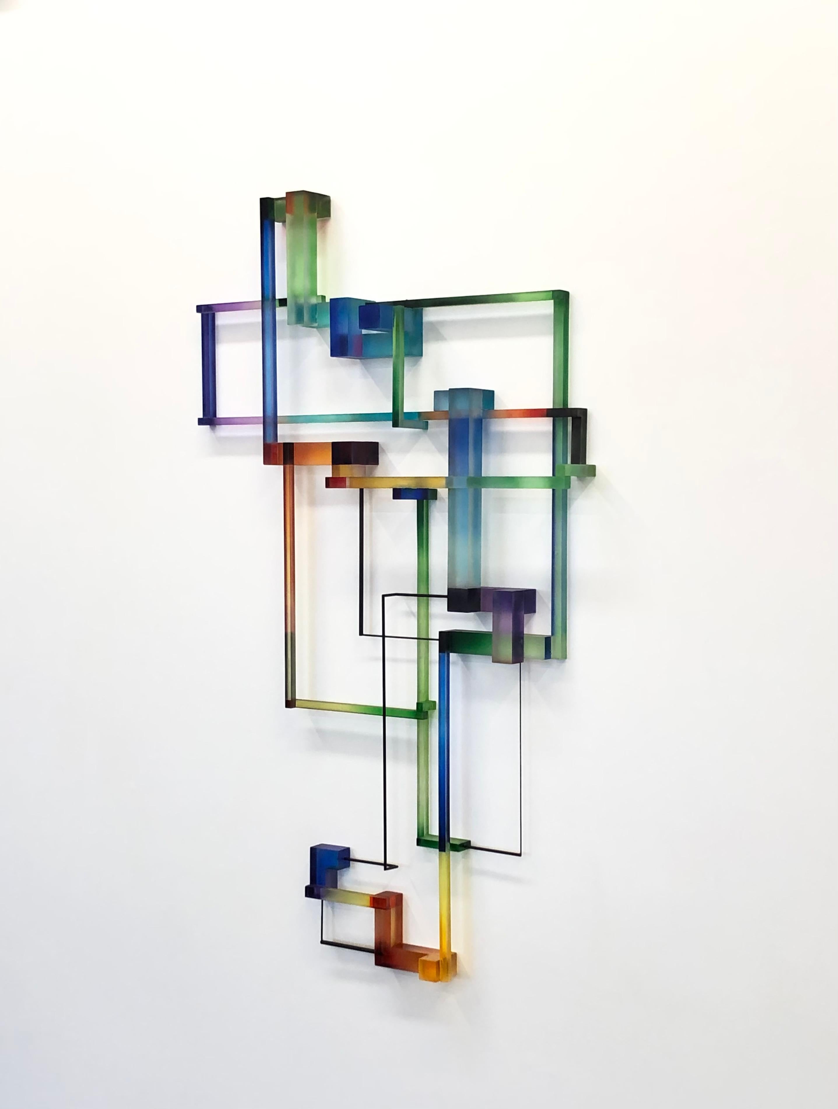 Lydia : contemporary modern abstract geometric sculpture - Sculpture by Greg Chann
