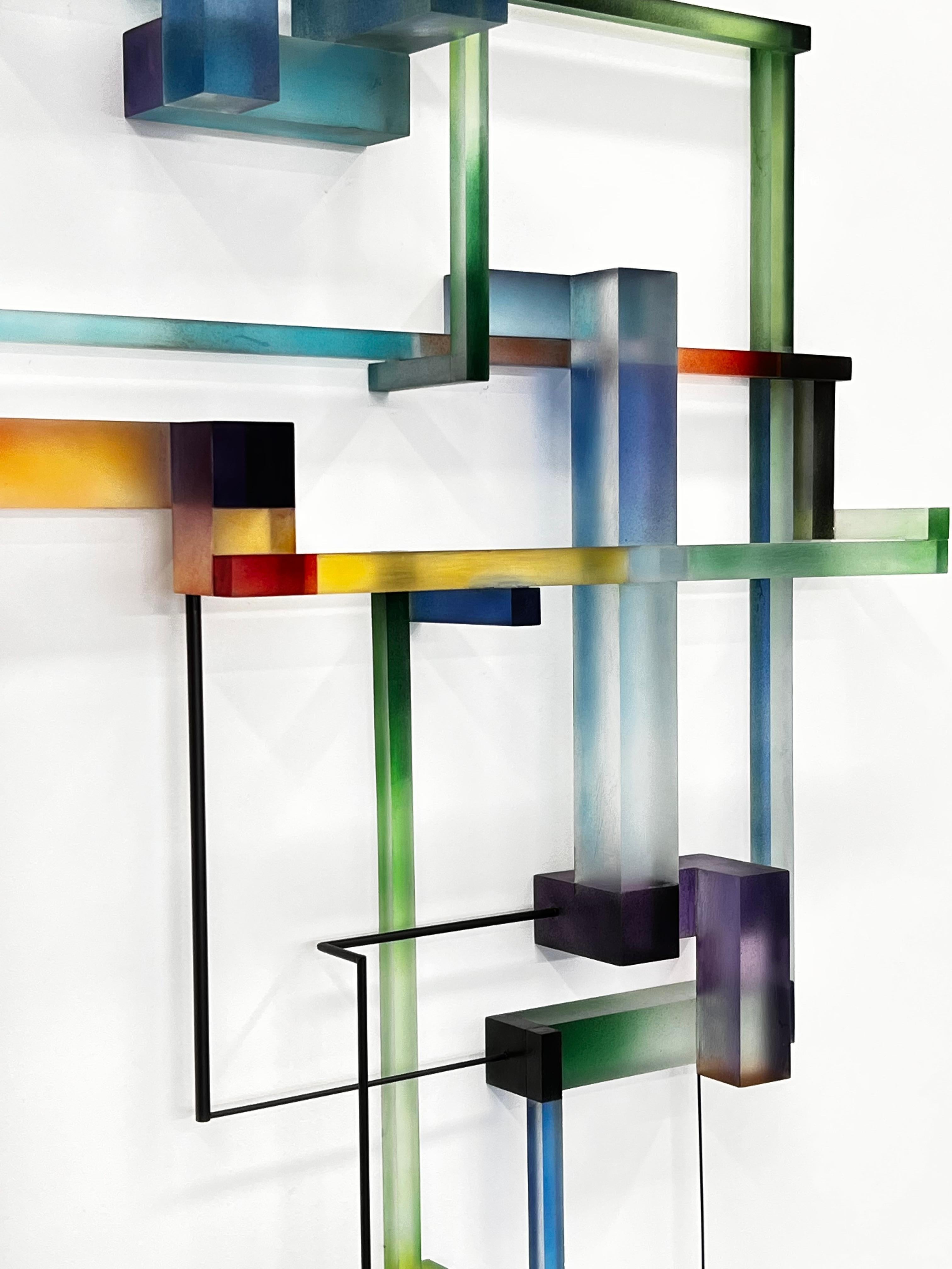 Lydia : contemporary modern abstract geometric sculpture - Abstract Geometric Sculpture by Greg Chann