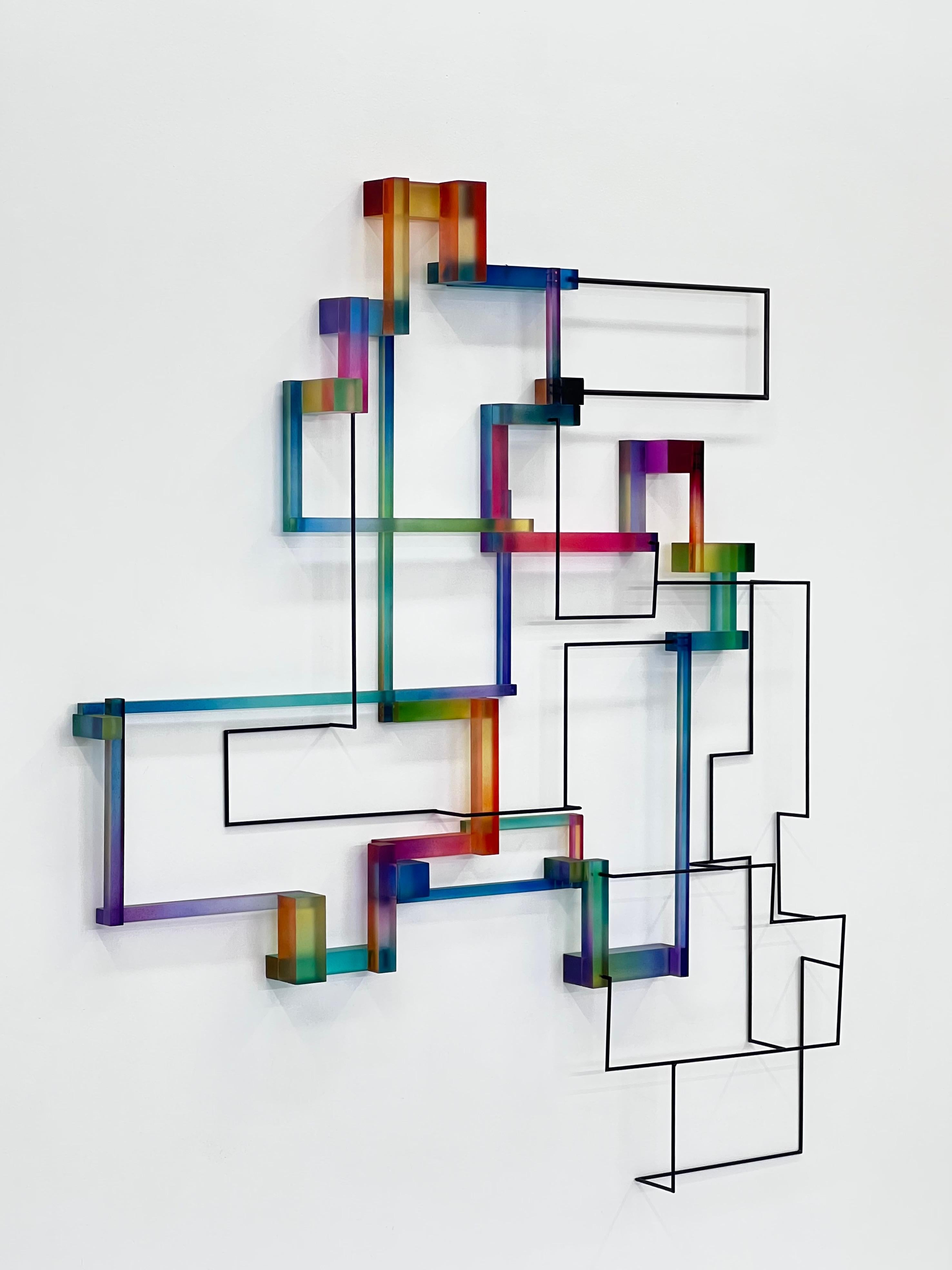 Margot : contemporary modern abstract geometric sculpture - Sculpture by Greg Chann