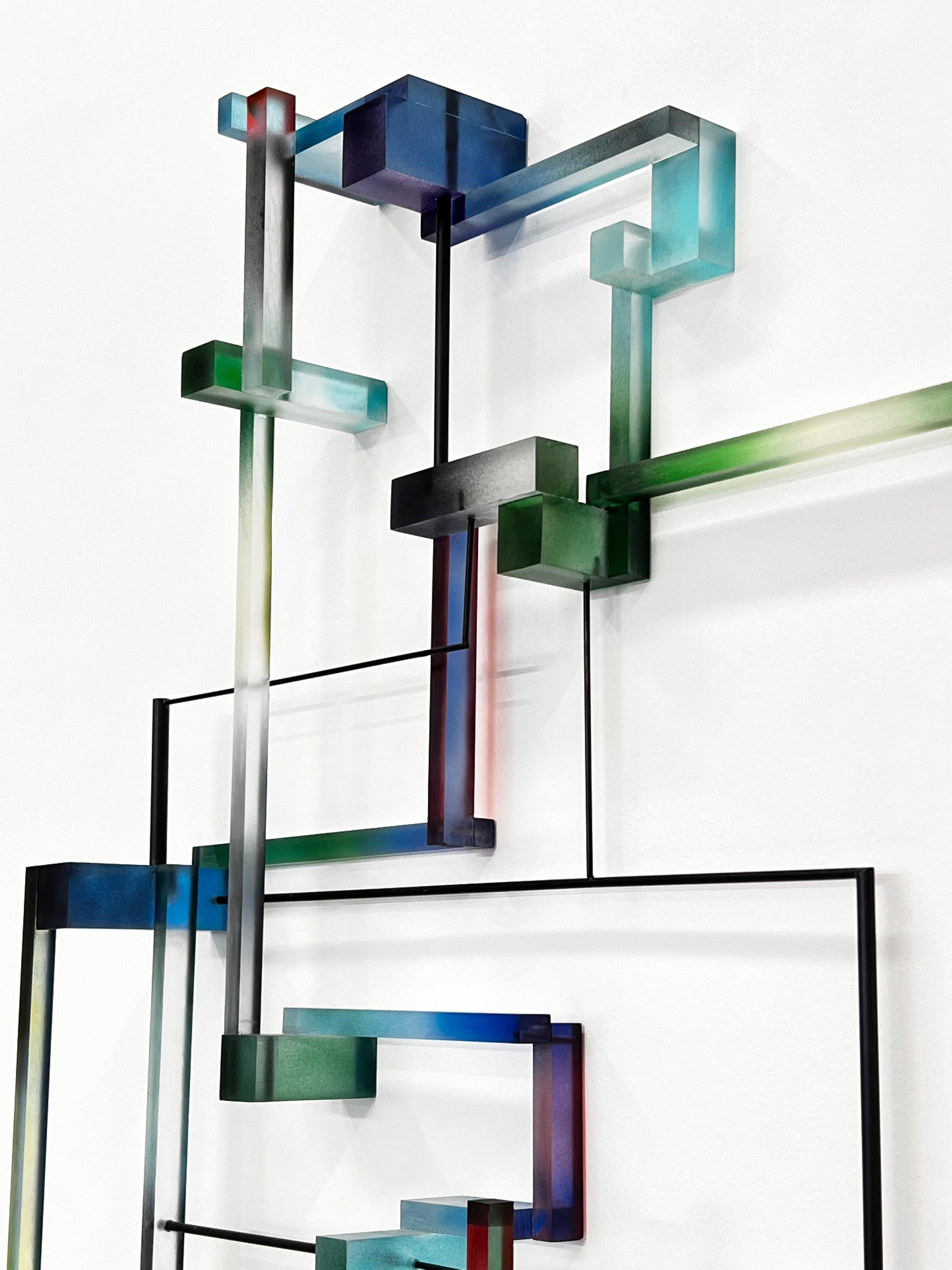 Marguerite : contemporary modern abstract geometric sculpture - Abstract Geometric Sculpture by Greg Chann