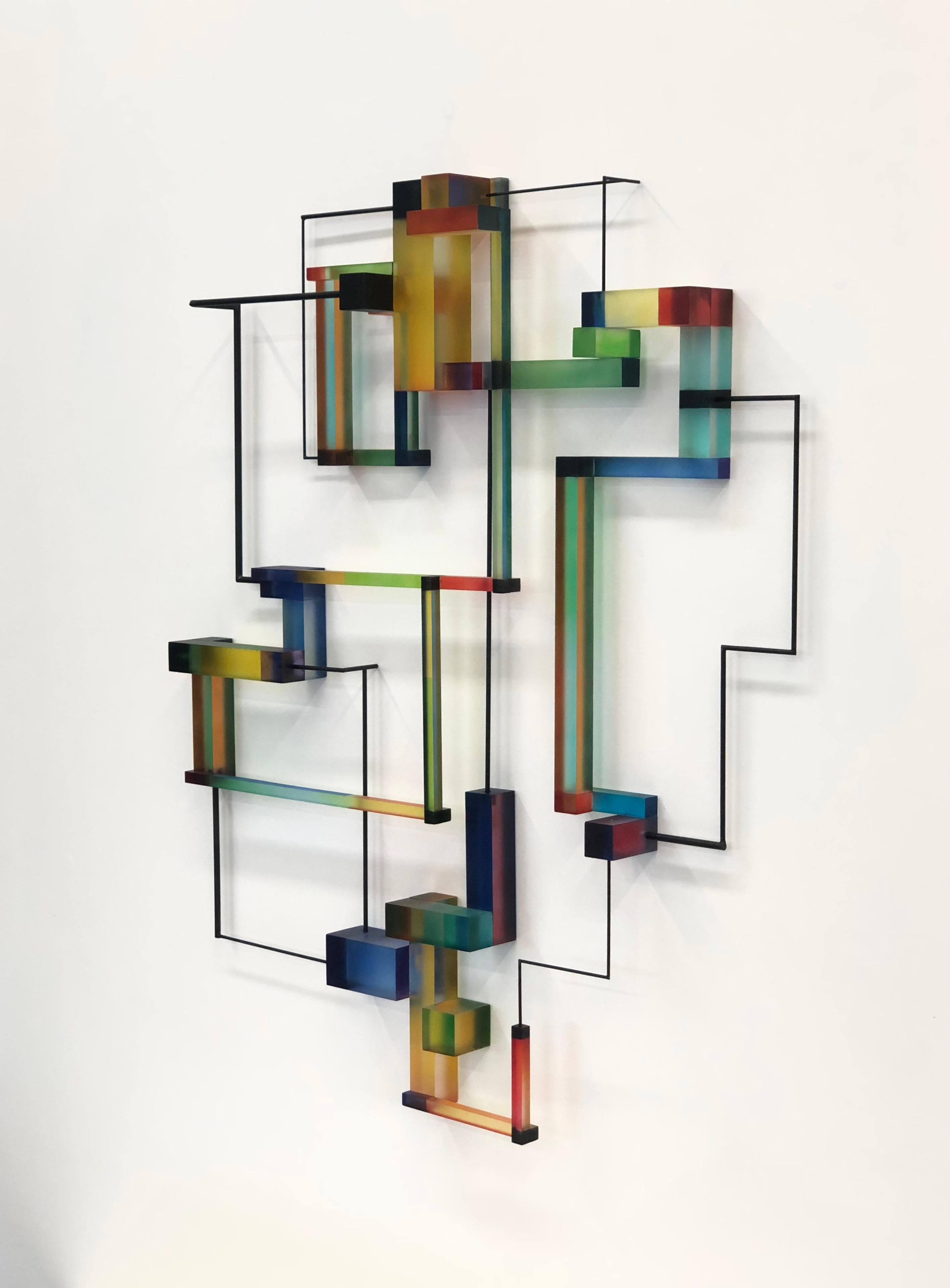 Zeitgenössische moderne abstrakte geometrische Skulptur von Marguerite II – Sculpture von Greg Chann