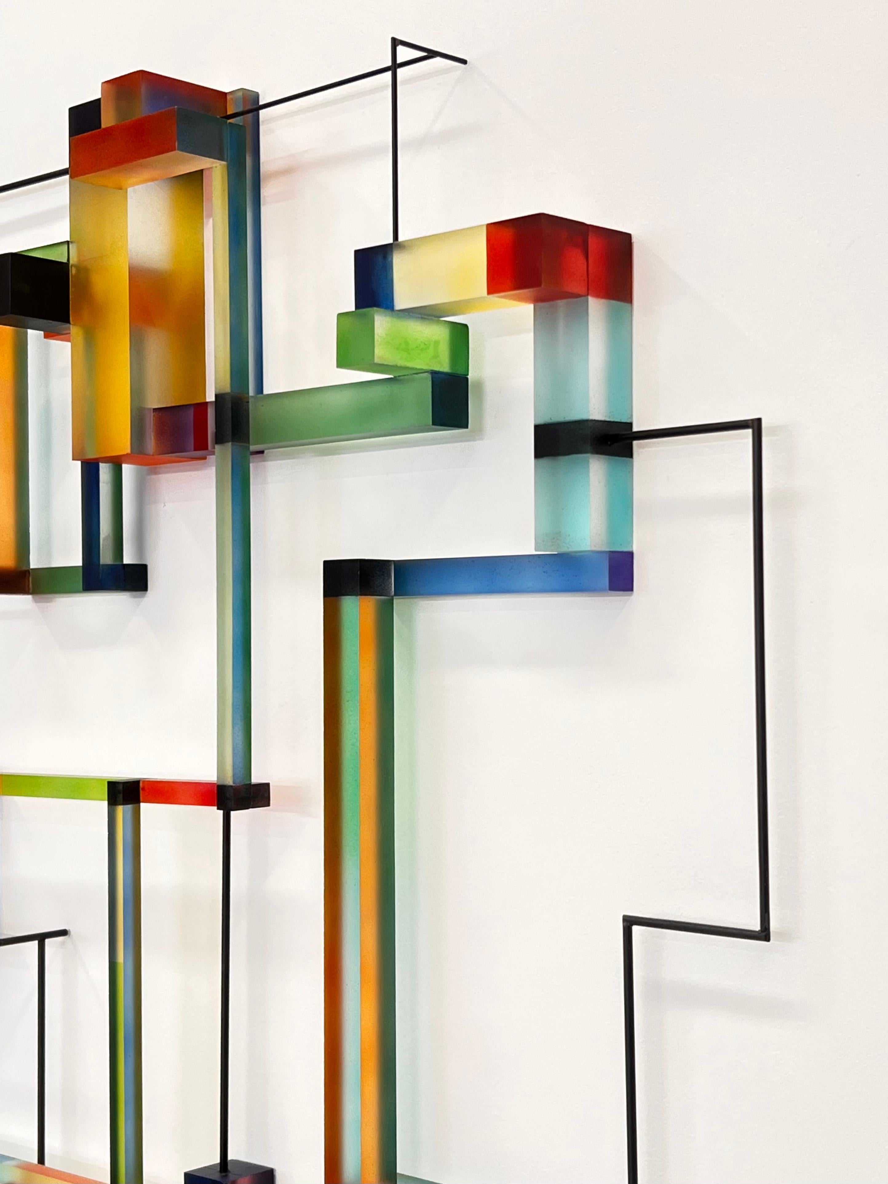 Marguerite II : contemporary modern abstract geometric sculpture - Abstract Geometric Sculpture by Greg Chann