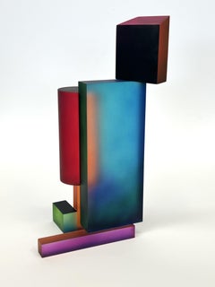 Stack IV : contemporary modern geometric sculpture