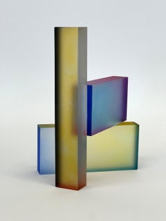 Stack XII : contemporary modern geometric sculpture