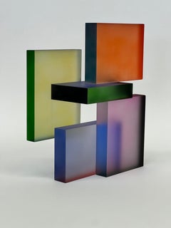 Stack XXI : contemporary modern geometric sculpture