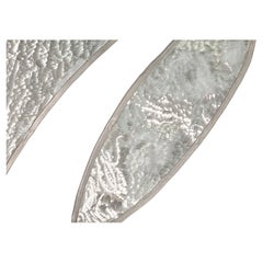 Greg Clark – Silver Swirls, Mid-Century Modern Wall Sculpture Mixed-Metal Art