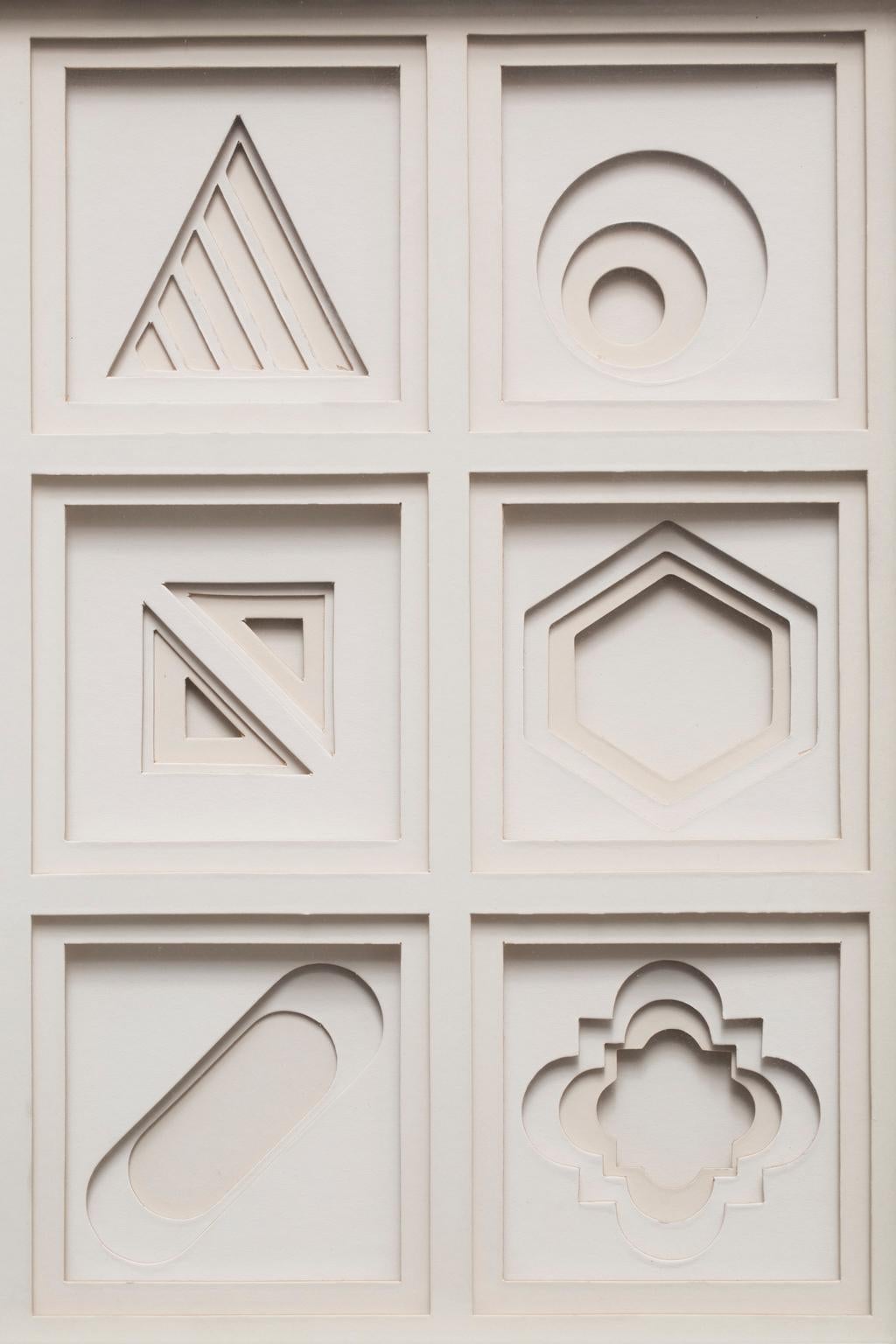  Greg Copeland, 3-dimensionales, mehrschichtiges, geschliffenes Papier in neun Formen im Angebot 3