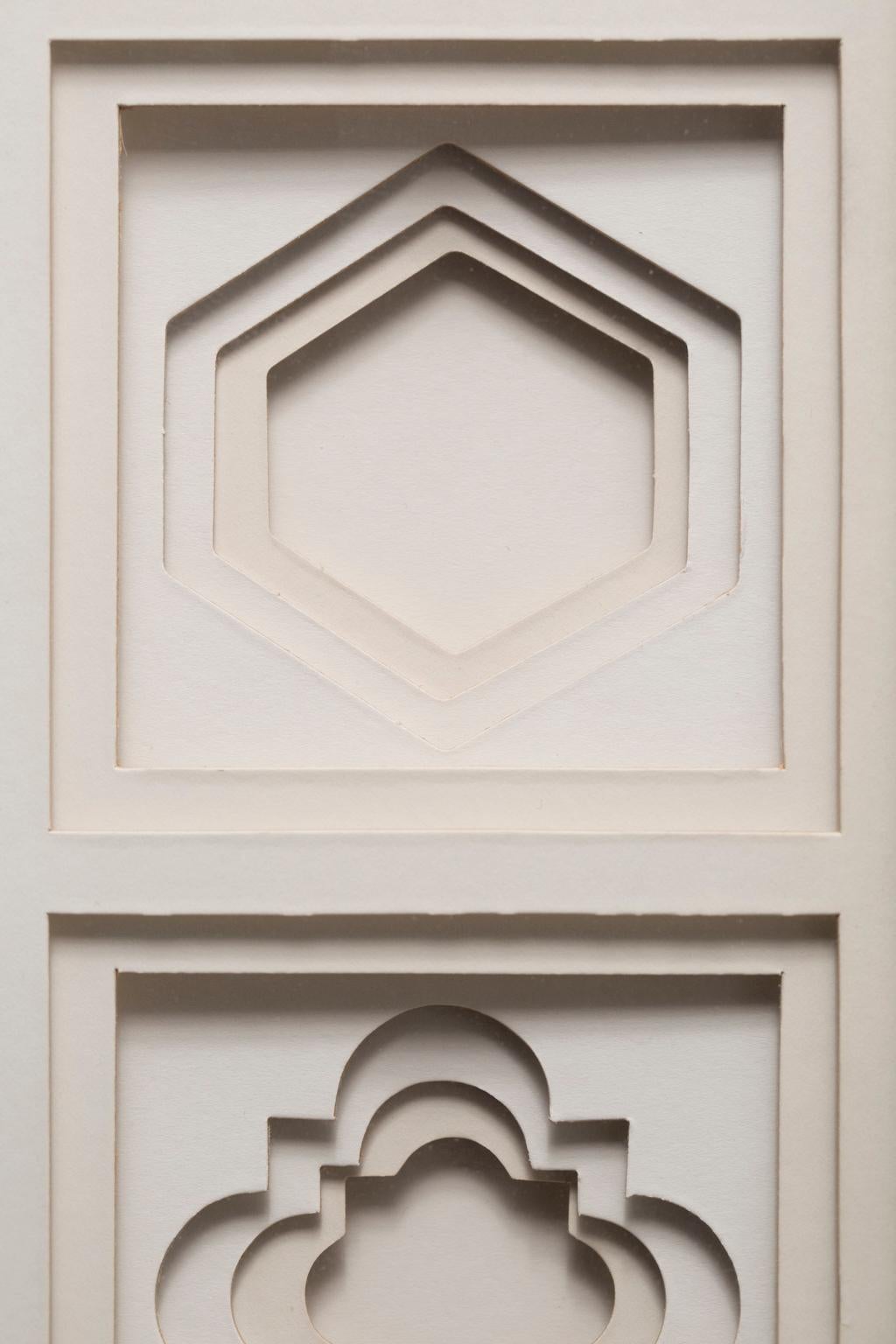  Greg Copeland, 3-dimensionales, mehrschichtiges, geschliffenes Papier in neun Formen im Angebot 6
