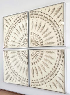 Greg Copeland 3D Quadtychon Ausschnitt Wandkunst Skulptur