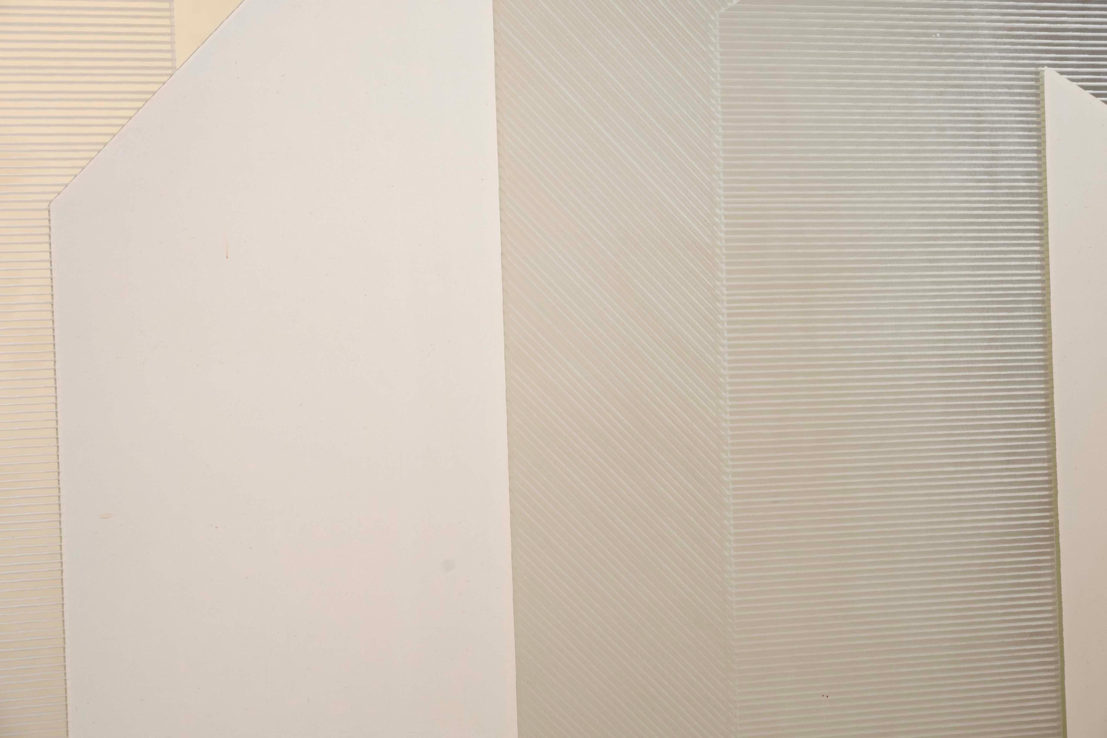 Greg Copeland #633 Signiert Moderne Geometrische Op Art Space Age Spiegel Gerahmt 1970er im Angebot 1