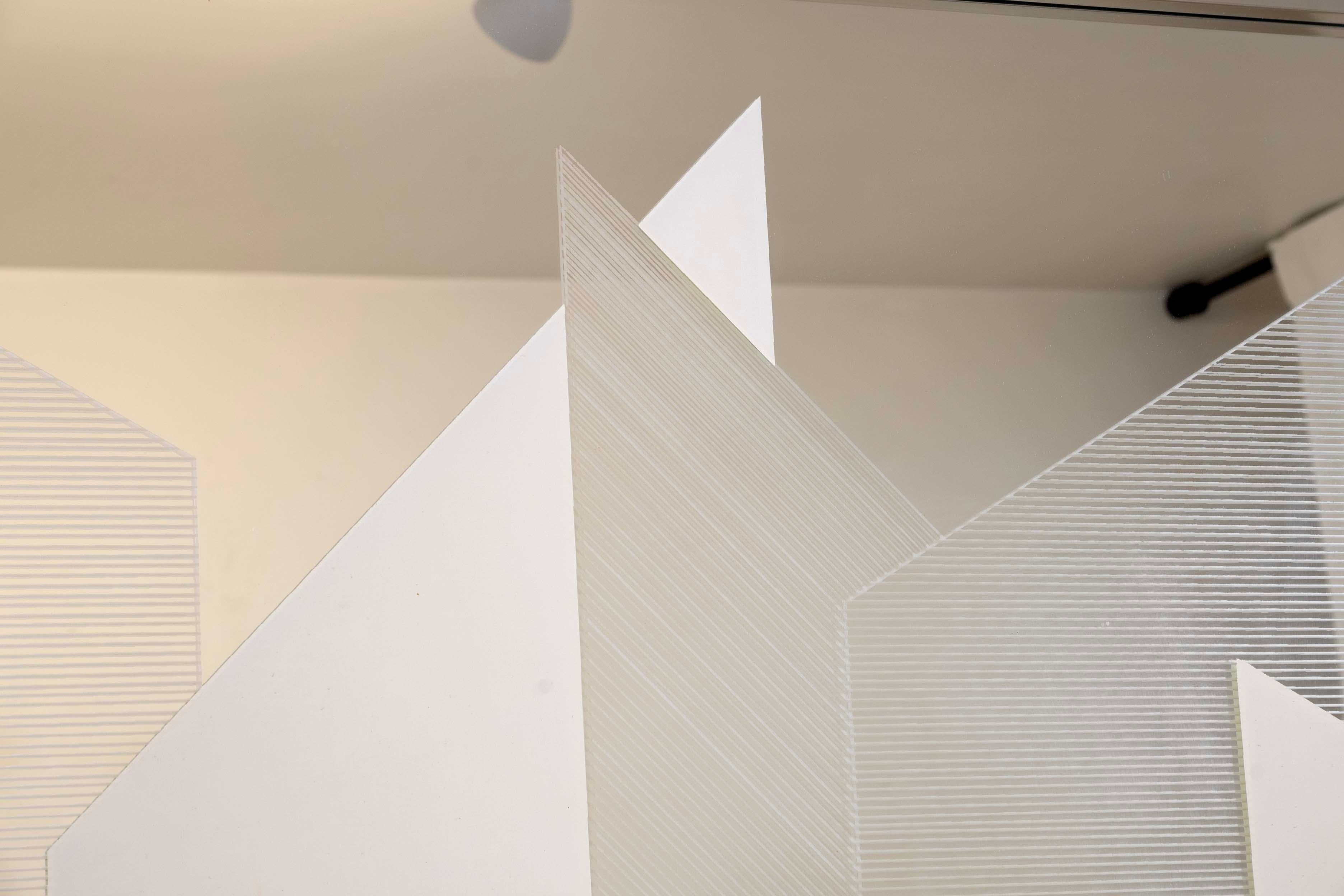 Greg Copeland #633 Signiert Moderne Geometrische Op Art Space Age Spiegel Gerahmt 1970er im Angebot 2