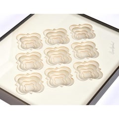 Greg Copeland Art Mult-Layer Quatrefoil assemblage de papier taillé en diamants