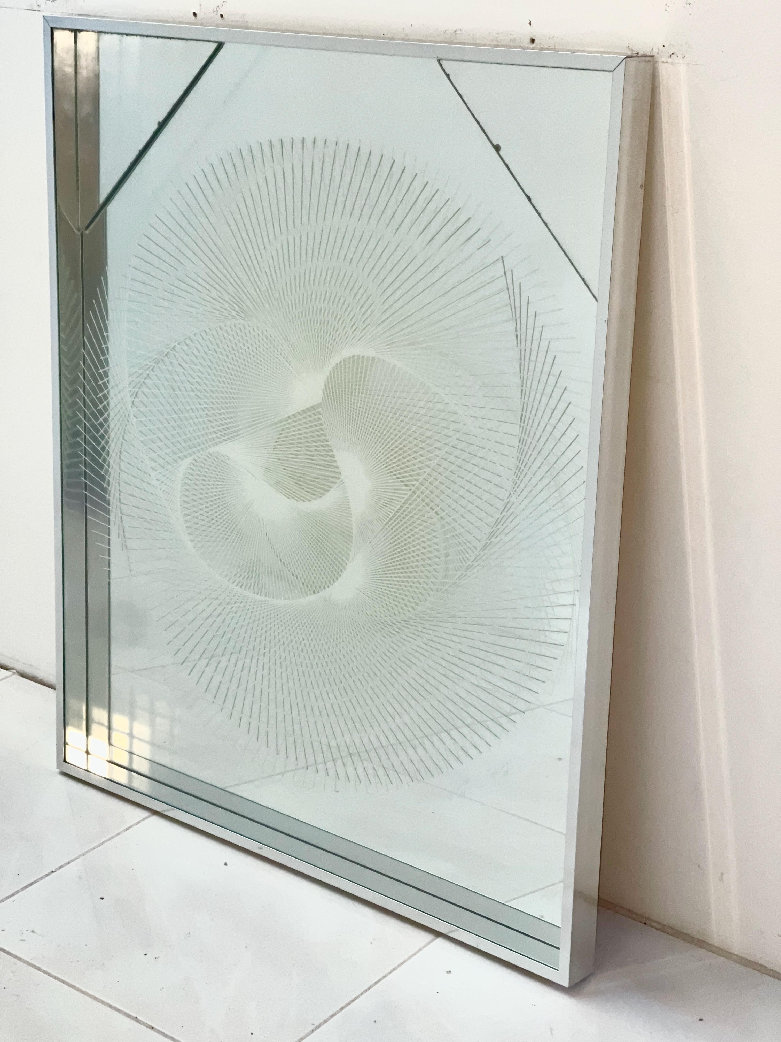 Space Age Greg Copeland OpArt Mirror (2 available)