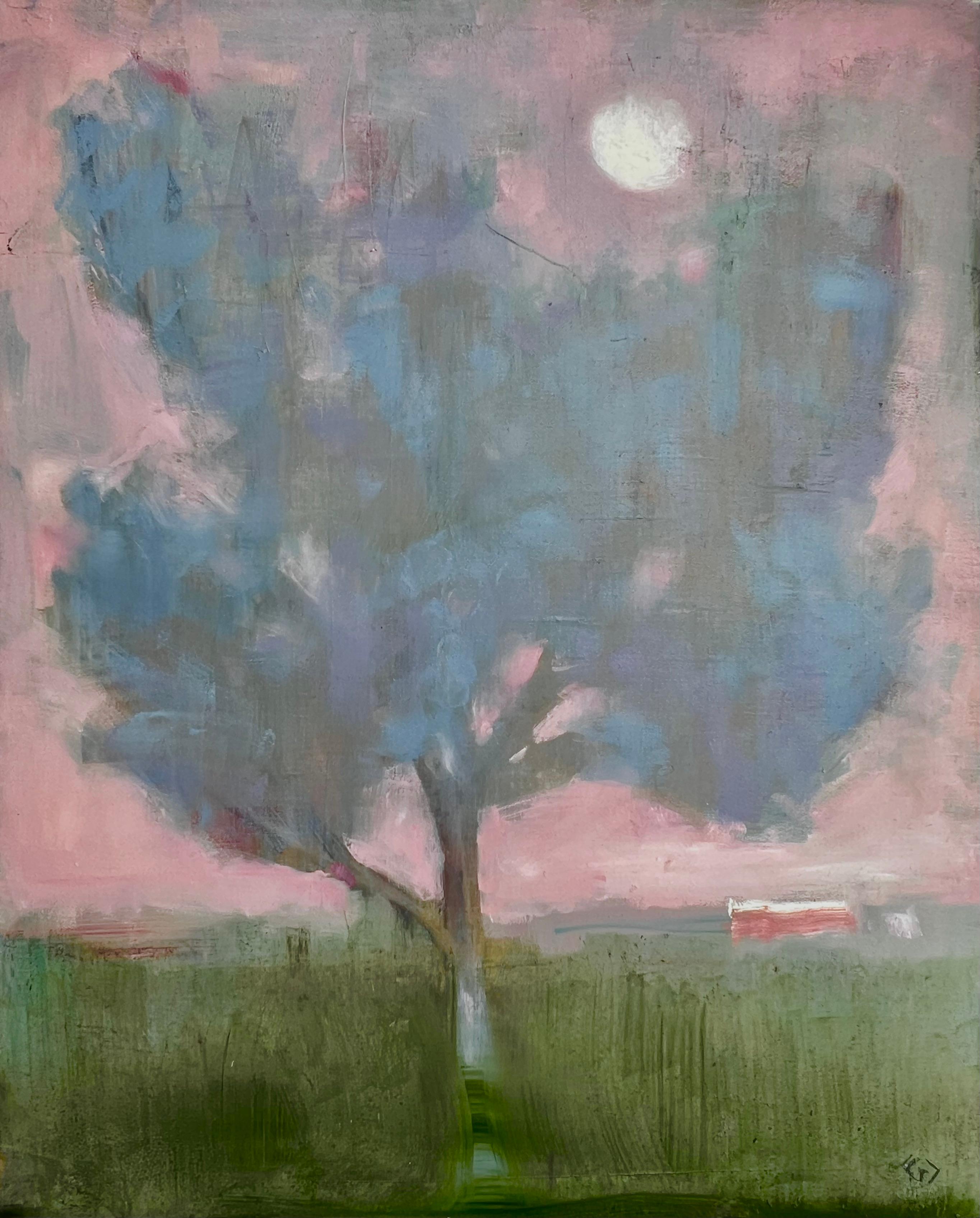 Greg Decker Animal Painting - Blue Tree