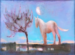Horse in Spring, Sunset
