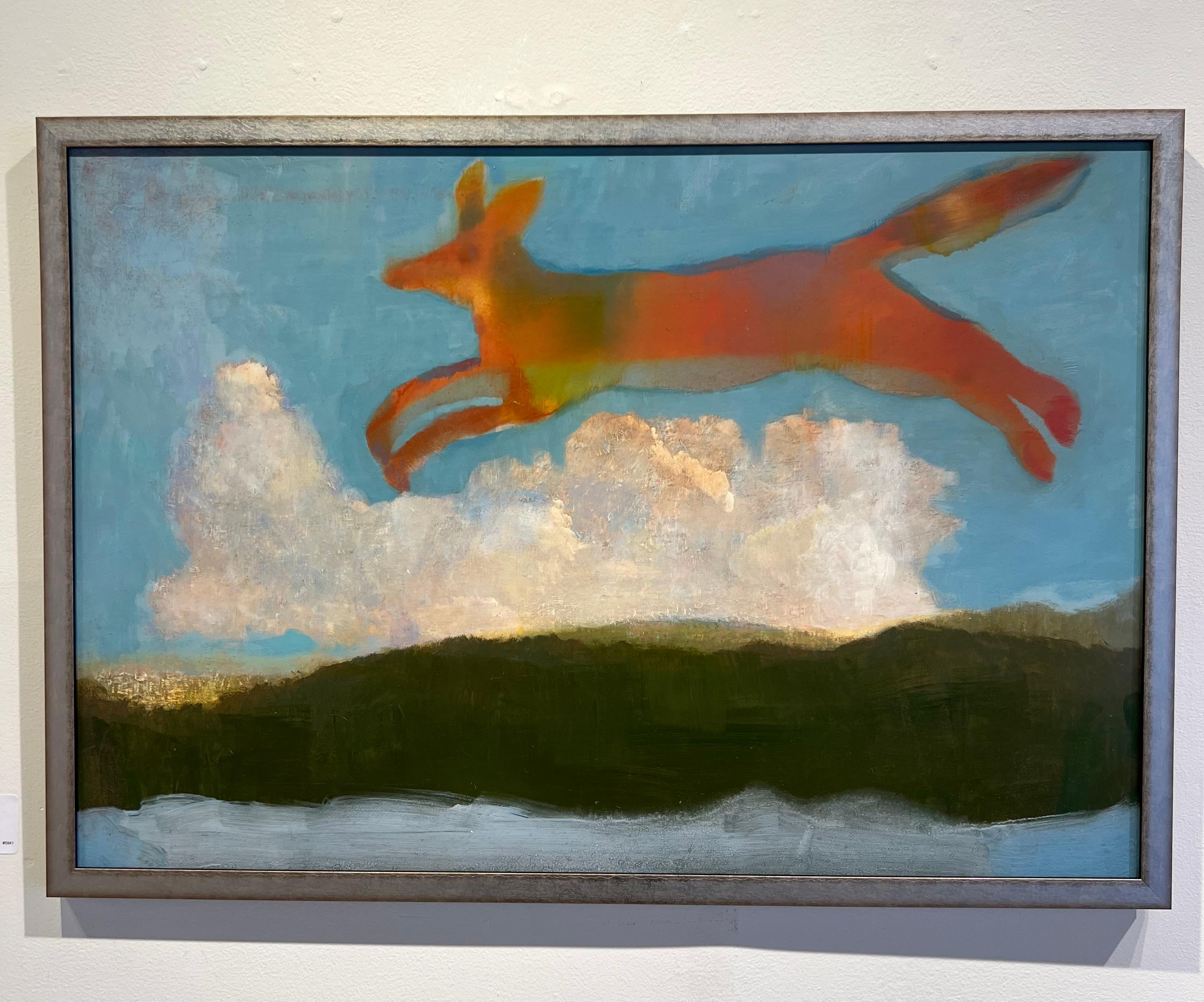 Greg Decker Animal Painting - Leaping Fox