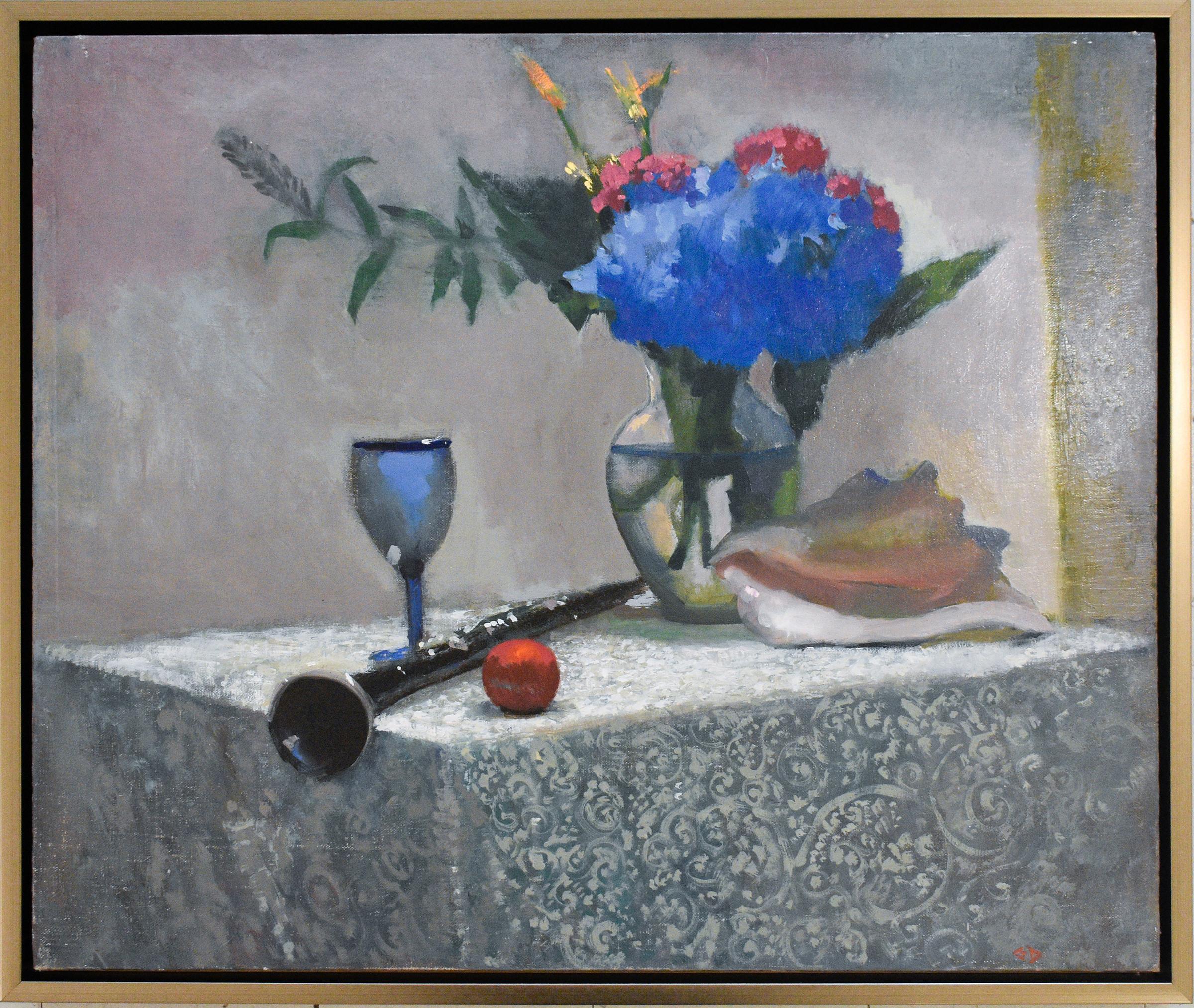 Greg Decker Still Life With Shell Tabletop Still Life Painting